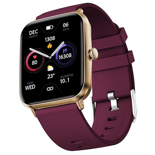 Fire-Boltt Ninja Call Pro Plus Bluetooth Calling Smart Watch, 1.83″ HD Display, AI Voice Assistant, 120+ Sports Modes, IP67 Waterproof, SpO2 & Heart Rate Monitor Smartwatch for Men & Women - Pink