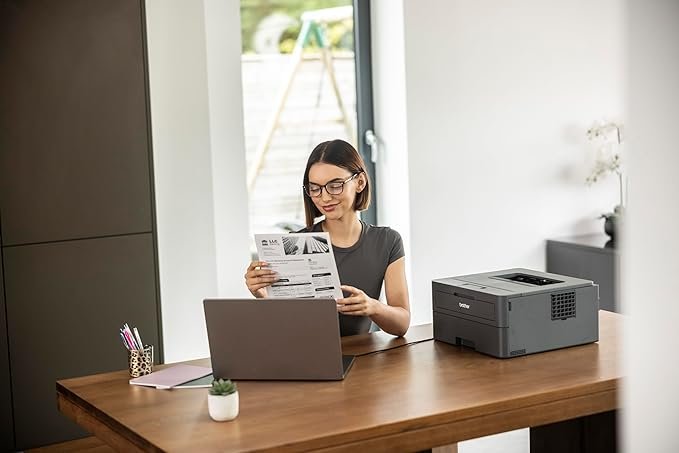 Brother HL-L2440DW (New Launch) Auto Duplex Laser Printer, 30 PPM Print Speed, LCD Display, 64 MB Memory
